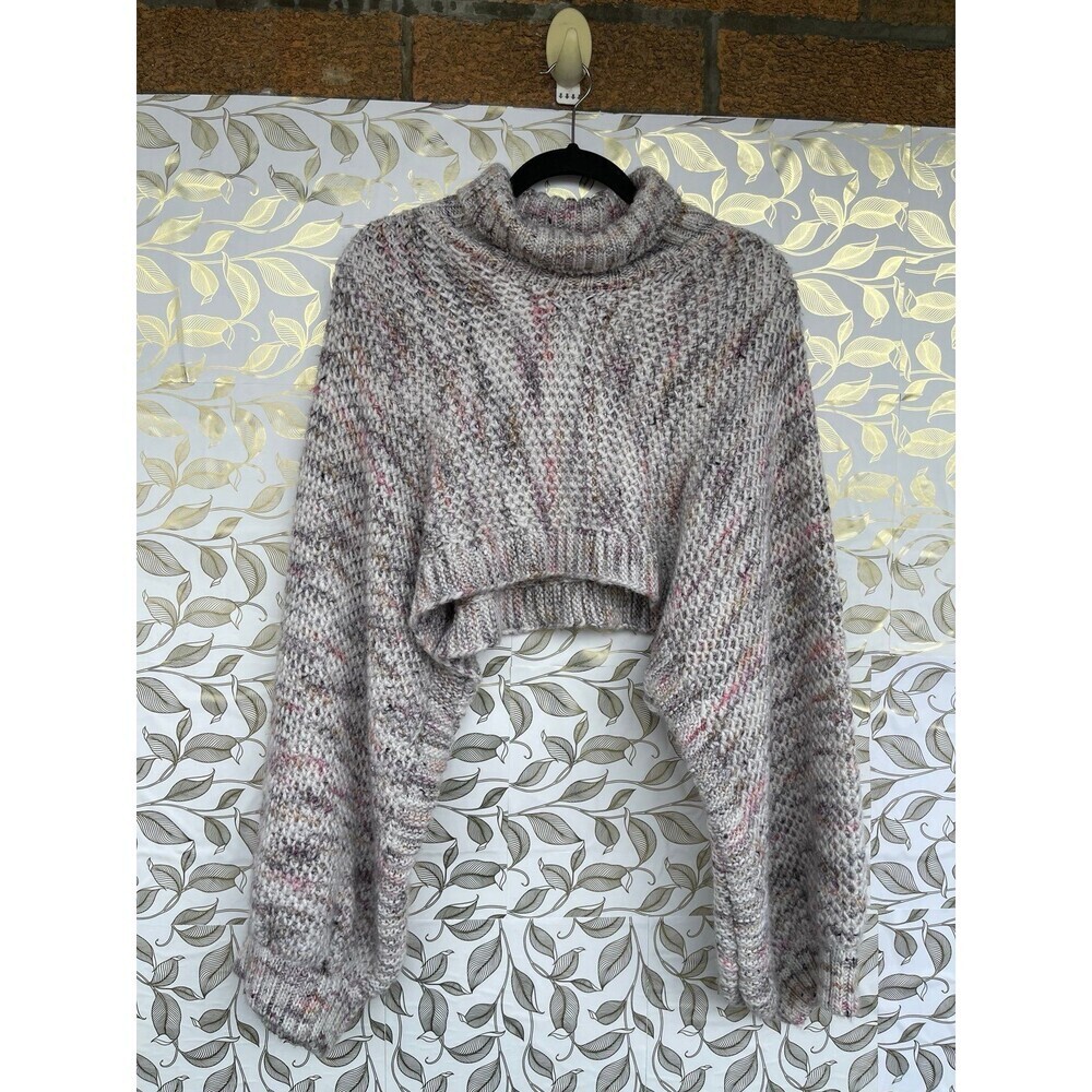 Henrik Vibskov AW21 Cropped Bat Sweater | Designer Scandi Style Chunky Knit  M